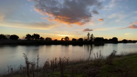 Sacramento River Delta Sunset 库存影片 148406051
