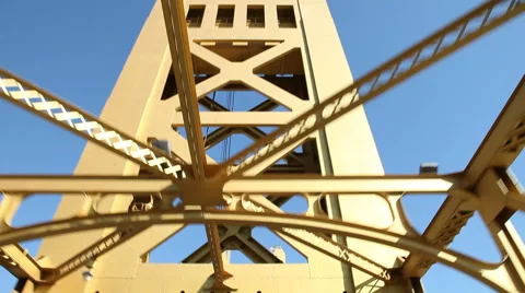 Sacramento Tower Bridge Stock Footage 43354823