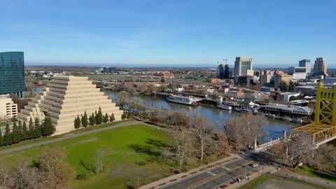 Sacramento Tower Bridge Stock Footage 267595972