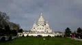 Sacre Coeur Basilica of the Sacred Heart of Jesus Montmartre, Paris, France HD Footage