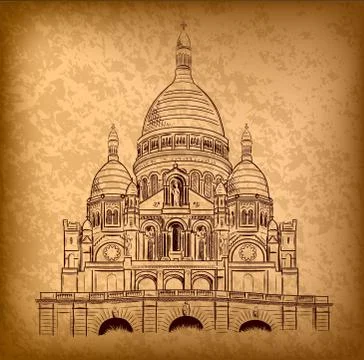 Sacre coeur Illustrazione stock