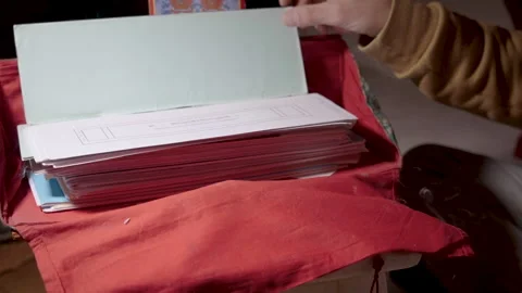Sacred Buddhist scriptures Stock Footage 157370509