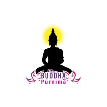 Sacred fig or Pipal tree leaf Buddha Purnima or Vesak day vector illustration Stock-Illustration
