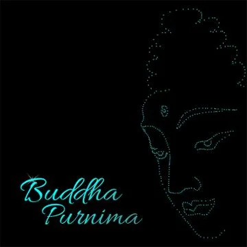 Sacred fig or Pipal tree leaf Buddha Purnima or Vesak day vector illustration Stockillustratie