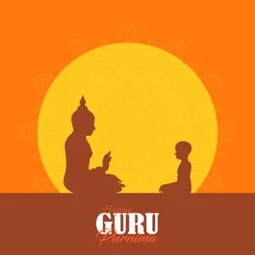 Sacred fig or Pipal tree leaf Buddha Purnima or Vesak day vector illustration Illustrazione stock