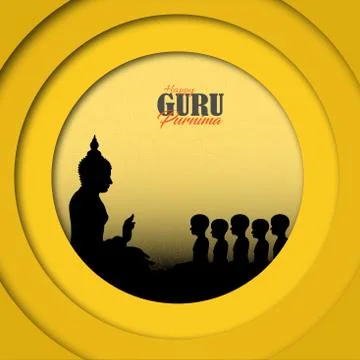 Sacred fig or Pipal tree leaf Buddha Purnima or Vesak day vector illustration 스톡 일러스트