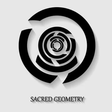 Sacred geometry element Stock Illustration