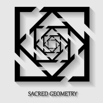 Sacred geometry element Stock Illustration