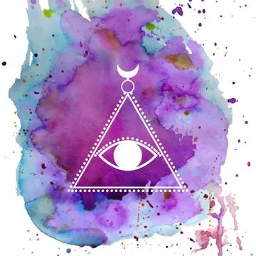 Sacred geometry forms, shapes of lines, logo, sign, symbol. Stock Illustration