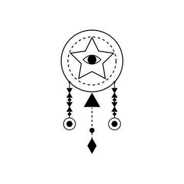 Sacred geometry forms, shapes of lines, logo, sign, symbol. Stock Illustration