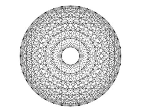 Sacred Geometry isolated on white background Stock Illustration