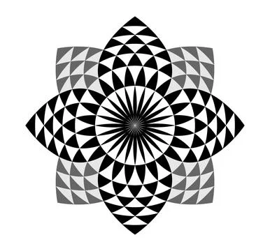 Sacred Geometry isolated on white background Stock Illustration