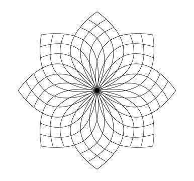 Sacred Geometry isolated on white background Stock Illustration