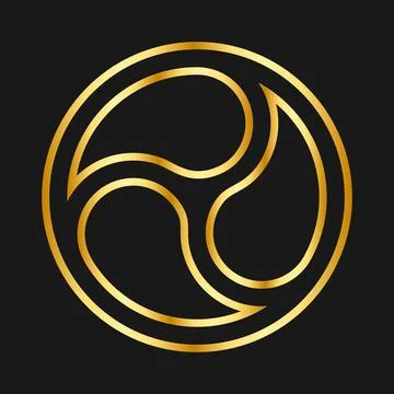 Sacred geometry logo Stock Illustration