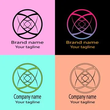 Sacred Geometry Logo Stock Illustration