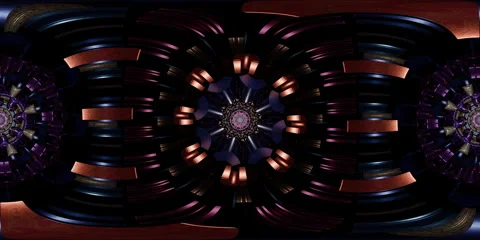 Sacred geometry mandala in VR 360 equirectangular format rendered as environment Stock Footage 335677769