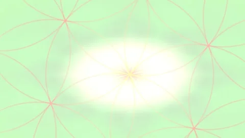 Sacred Geometry Polar Bloom Mandala Motion Pattern Stock Footage 340185266