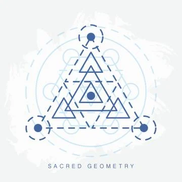 Sacred geometry sign Illustrazione stock