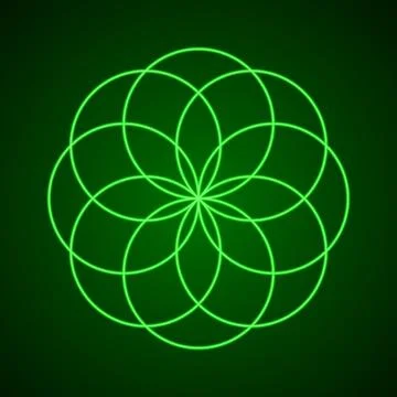 Sacred Geometry. Symbol of Harmony Stock Illustration