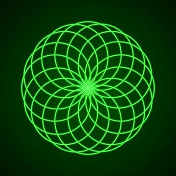 Sacred Geometry. Symbol of Harmony Stock Illustration