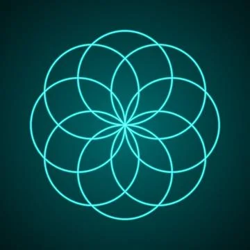 Sacred Geometry. Symbol of Harmony Stock Illustration