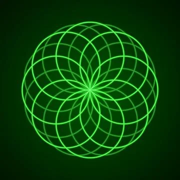 Sacred Geometry. Symbol of Harmony Illustrazione stock