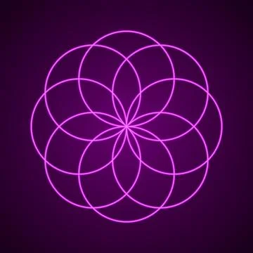 Sacred Geometry. Symbol of Harmony Stock Illustration