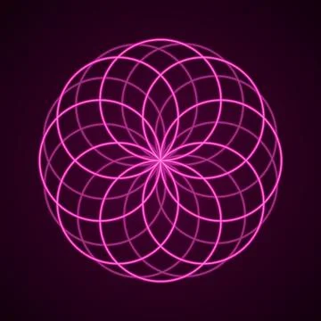 Sacred Geometry. Symbol of Harmony. Stock Illustration