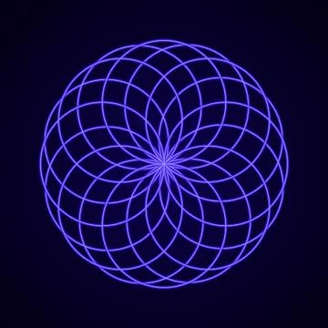 Sacred Geometry. Symbol of Harmony. Stock Illustration