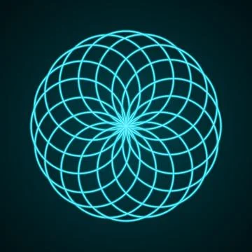 Sacred Geometry. Symbol of Harmony. Stock Illustration