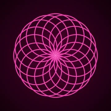 Sacred Geometry. Symbol of Harmony. Stock Illustration