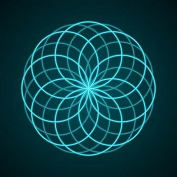 Sacred Geometry. Symbol of Harmony. Stock Illustration