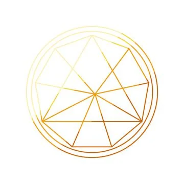 Sacred geometry symbol representing harmony and balance 스톡 일러스트