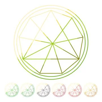 Sacred geometry symbol representing harmony and balance Stock Illustration