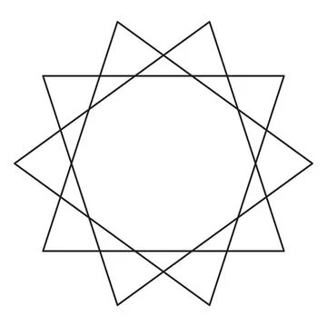 Sacred geometry vector design element. Stock Illustration