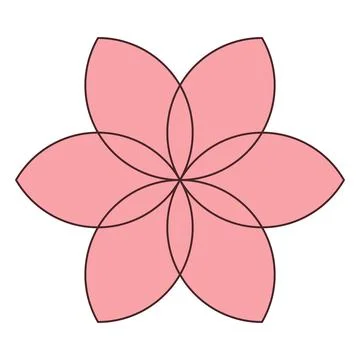 Sacred geometry vector design element. Stock Illustration