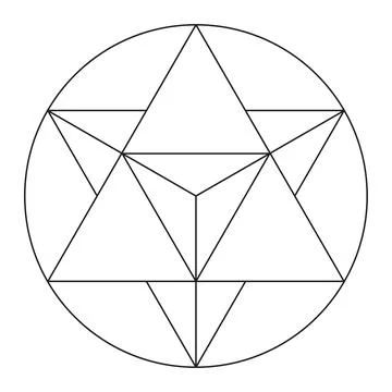 Sacred geometry vector design element. Illustrazione stock
