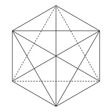 Sacred geometry vector design element. Stock Illustration