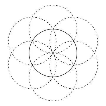 Sacred geometry vector design element. Stock Illustration