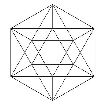 Sacred geometry vector design element. Stock Illustration