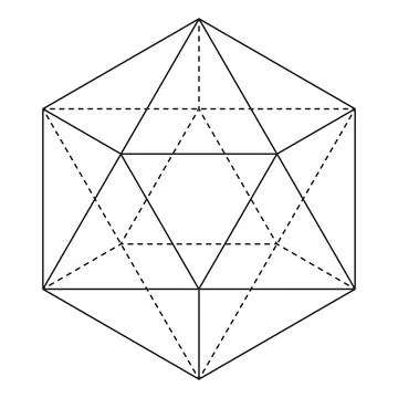 Sacred geometry vector design element. Stock Illustration