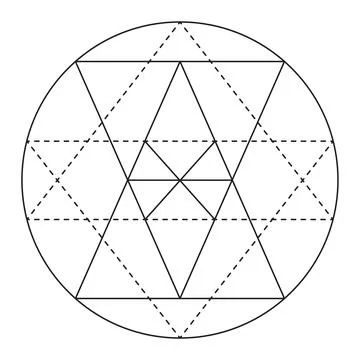 Sacred geometry vector design element. Stock Illustration