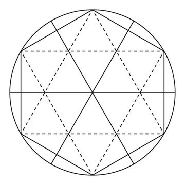 Sacred geometry vector design element. Stock Illustration