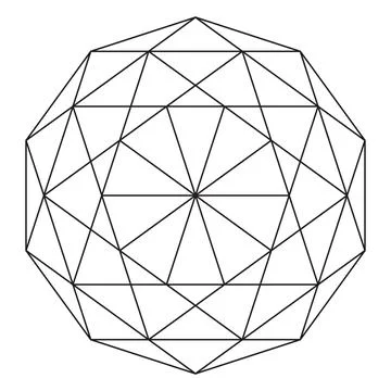 Sacred geometry vector design element. Stock Illustration
