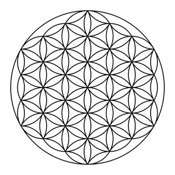 Sacred geometry vector design element. Stock Illustration