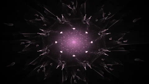 Sacred mandala, never ending loop of changing patterns and shapes Stock Footage 154215998