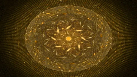 Sacred mandala, never ending loop of changing patterns and shapes Stock Footage 252289918