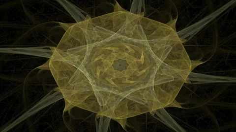 Sacred mandala, never ending loop of changing patterns and shapes Stock Footage 297175634