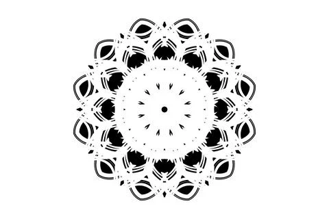 Sacred Mandala Pattern Animal Inspired Arms Design Stock Illustration