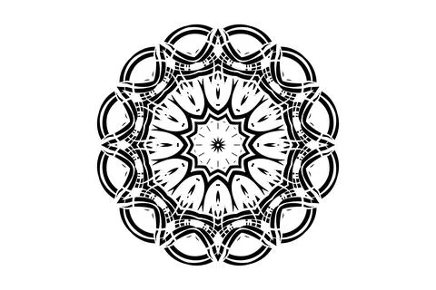 Sacred Mandala Pattern Animal Inspired Arms Design Иллюстрация